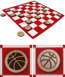 Basketball Checkers Set