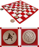 Volleyball Checkers Sets