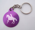 Horseback Riding Girl Key Chain