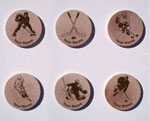 Ice Hockey Maple Magnets