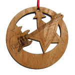 Electric Guitar Laser-Etched Ornament