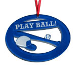 Play Ball! Baseball Laser-Etched Ornament