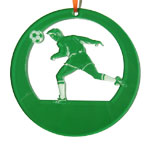 Soccer Laser-Etched Ornament